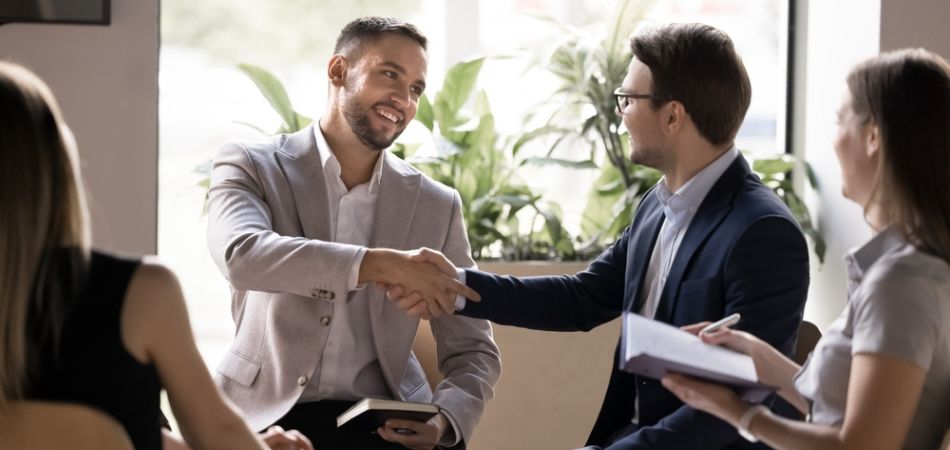 Employees on group rehab therapy